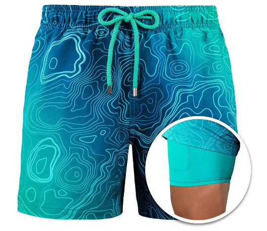 Drune | Doppellagige Strandshorts Für Herren