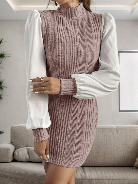 Drune | Stilvolle Herbst Gerippte Pullover Kleid Für Frauen