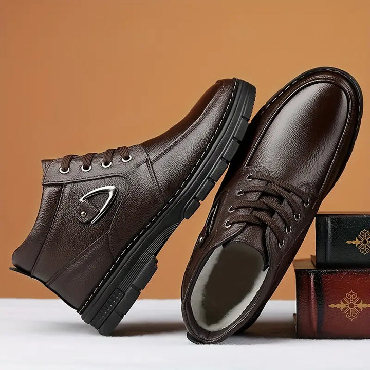 Thermo-Leder-Winterschuhe für Herren Drune