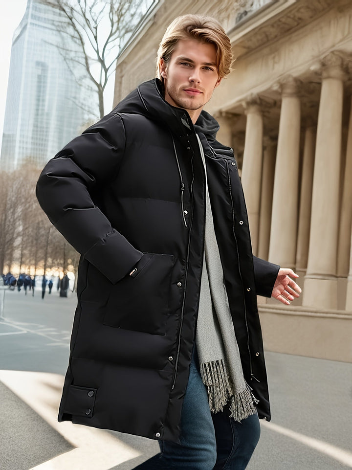 Drune |  Baumwoll Kapuzen Winterjacke Für Herren - Perfekt für Outdoor-Aktivitäten