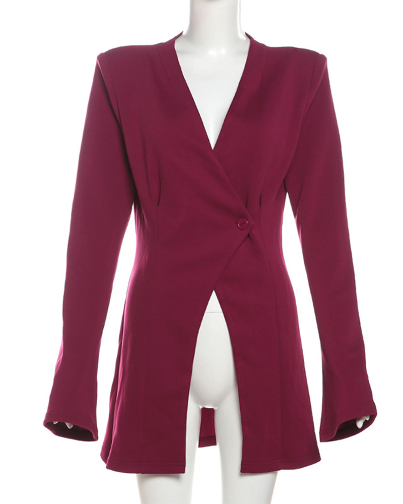 Drune | Slim Einfarbiger Anzugjacke