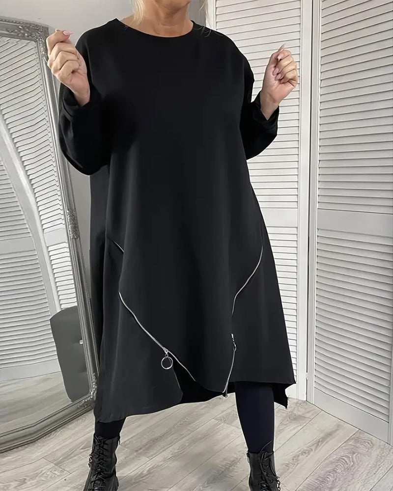Drune | Übergröße Kleid mit Reißverschluss