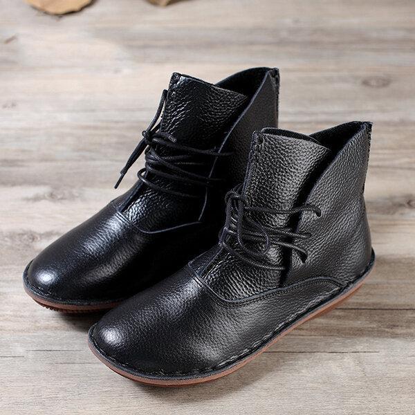 Drune | klassischer damenstiefel aus leder