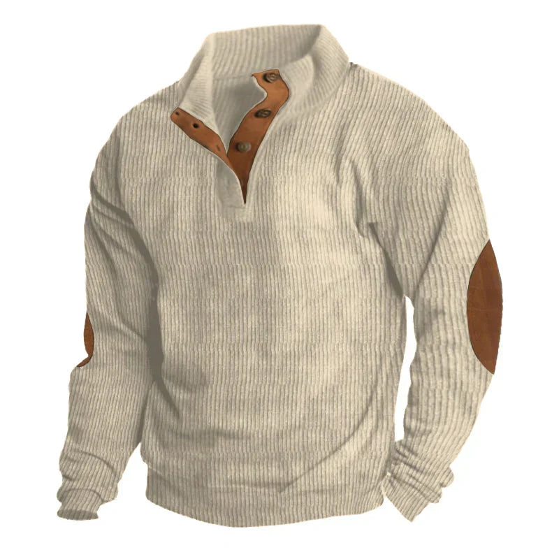 Drune | Geknöpfter Pullover Für Männer