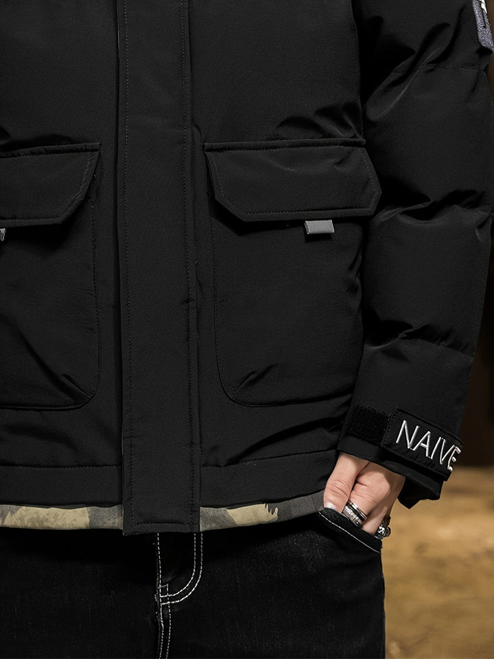 Drune |  Tarnung Kapuzen-Winterjacke Für Herren - Perfekt für Outdoor-Aktivitäten