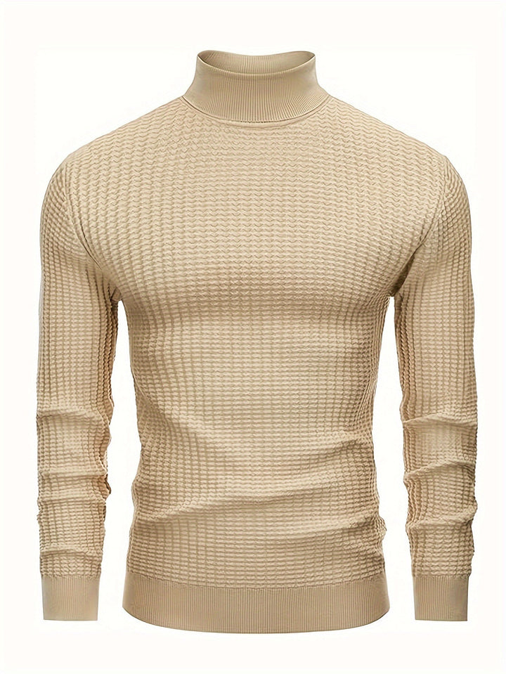 Drune | Rollkragenpullover Waffelstrick Polyester-mix