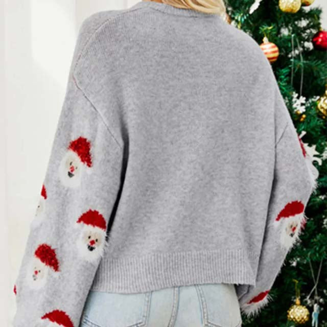 Drune | Modischer Weihnachtsstrickpullover für Damen