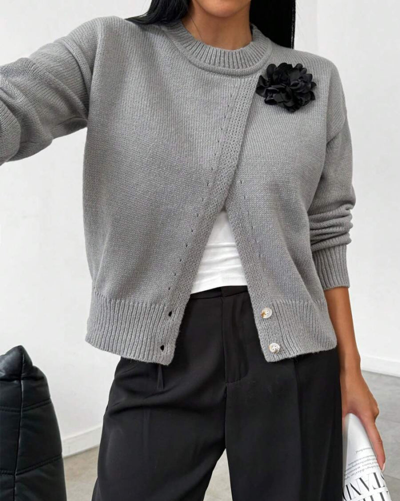 Drune | Pullover mit Schlitzsaum