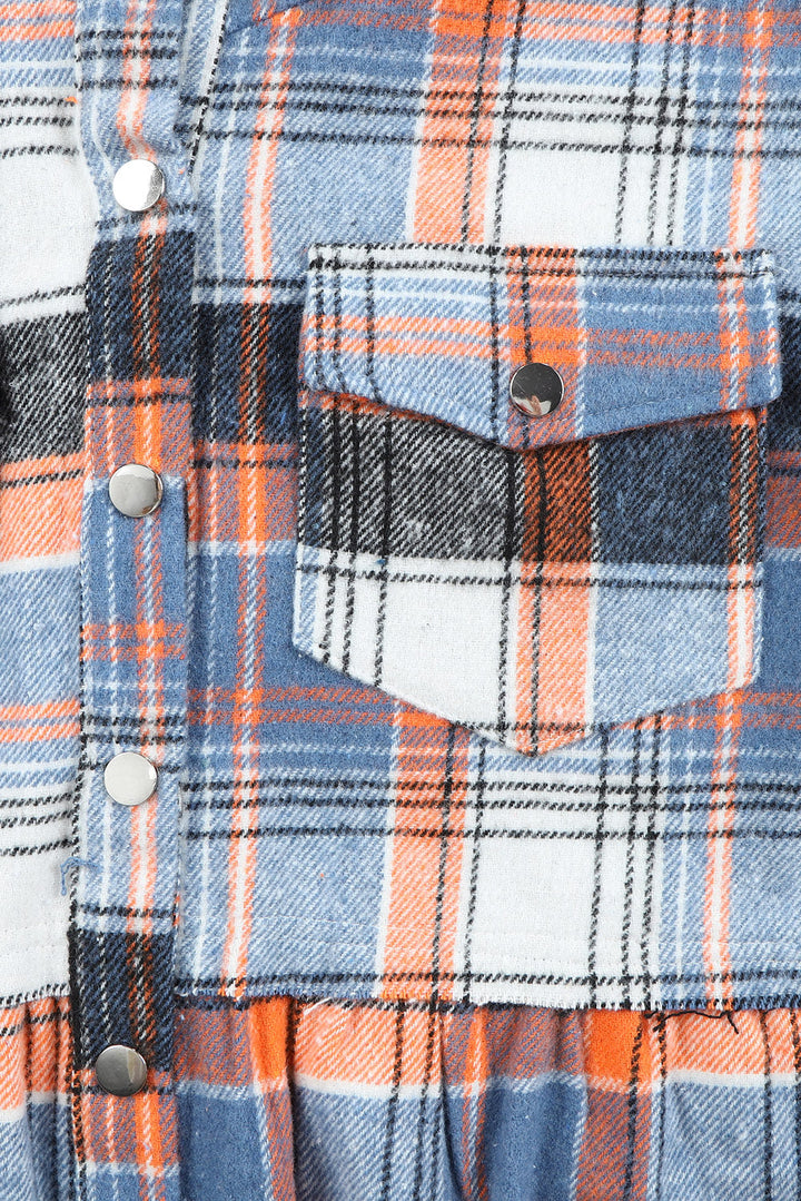 Drune | Checkered Shirt With A-cut Cotton Blend Ideal for Everyday Look