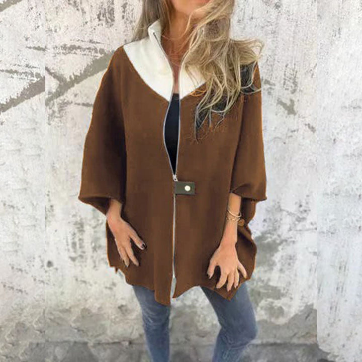 Drune | Stylish two-tone long jacket for elegant layered looks