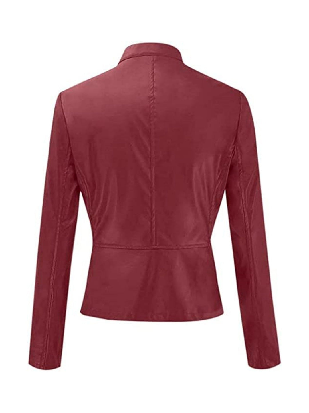 Drune | Reißverschluss Vorne Kunstleder Cropped Jacke