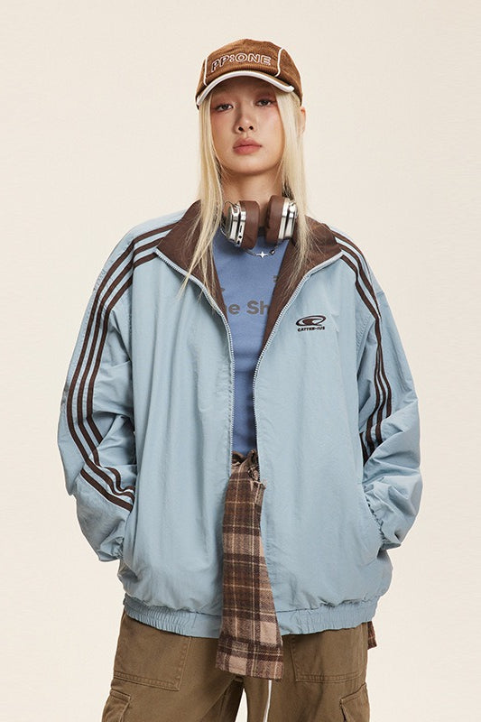 Drune | Stehkragen Farbkombination Jacke