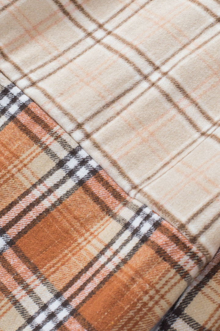 Drune | Gitterhemde mit Patchwork-details Baumwollmischung Perfekt Für Layering