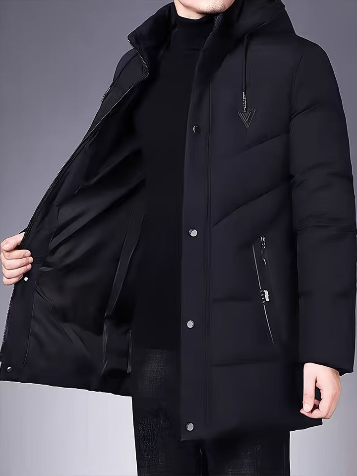 Drune | Warme Pufferjacke mit Kapuze Polyester Stil und Schutz