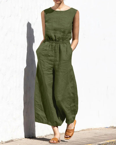 Drune | Klassischer Baumwoll Jumpsuit