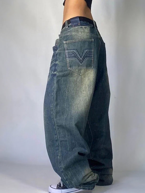 Drune | Hop Retro Lockere Boyfriend Jeans
