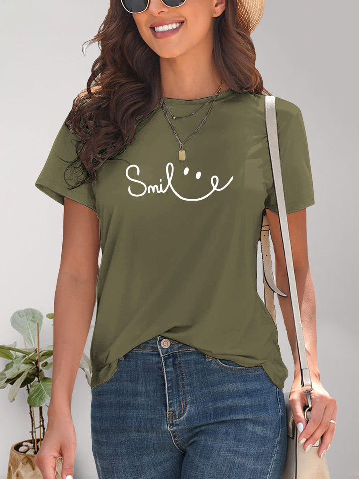 Drune | Smile Rundhals Kurzarm T-Shirt