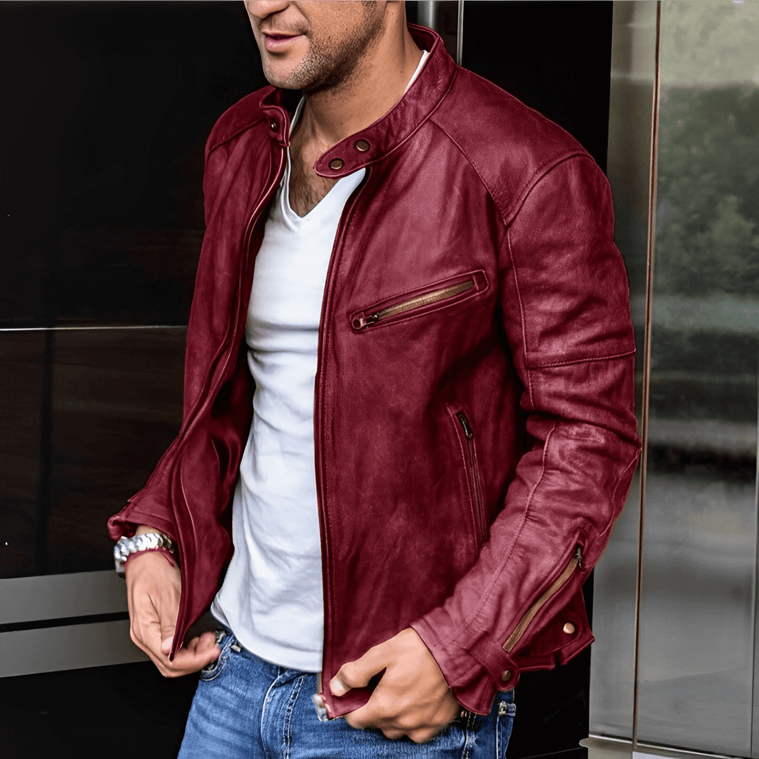Drune | Stylische Lederjacke für Männer