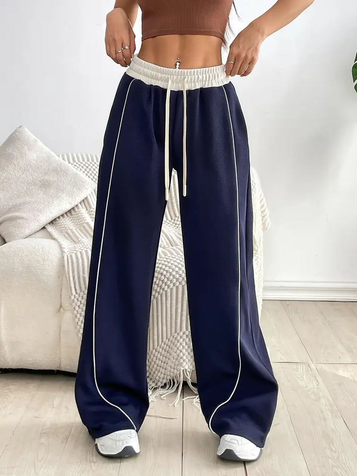 Drune | Bequeme Weitbein Jogginghose Mit Stretch Für Damen