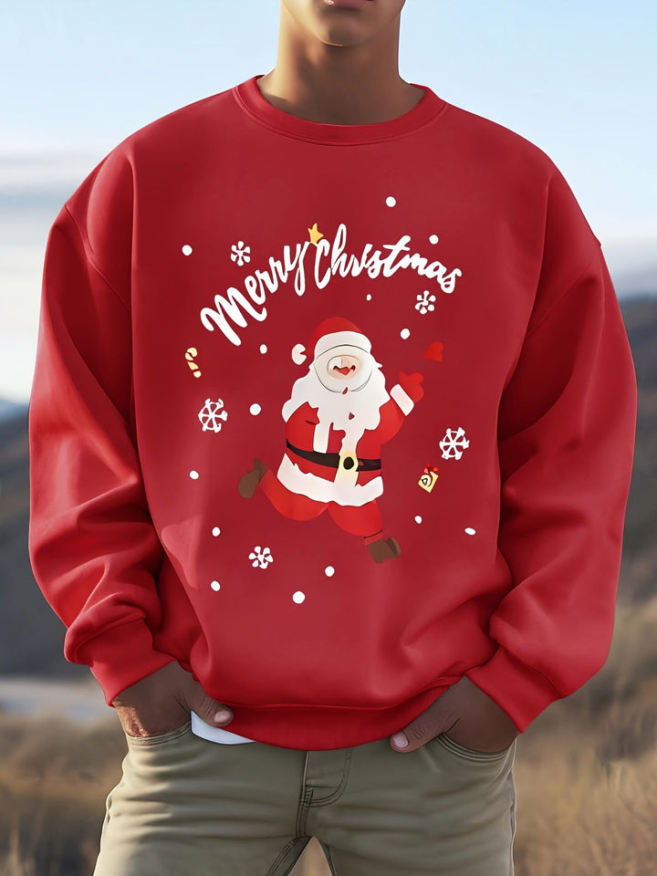 Drune | Sweatshirt mit Weihnachtsmotiv Baumwolle Frohe Weihnachten Design