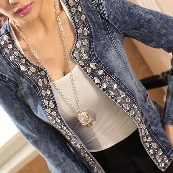 Drune | Maxine Jeansjacke Mit Reißverschluss