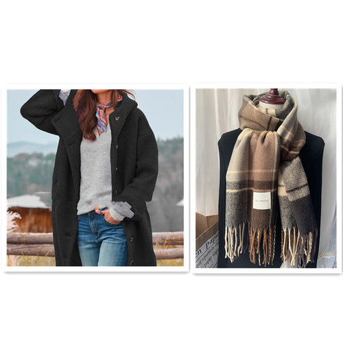 Drune | eleganter einfarbiger mantel