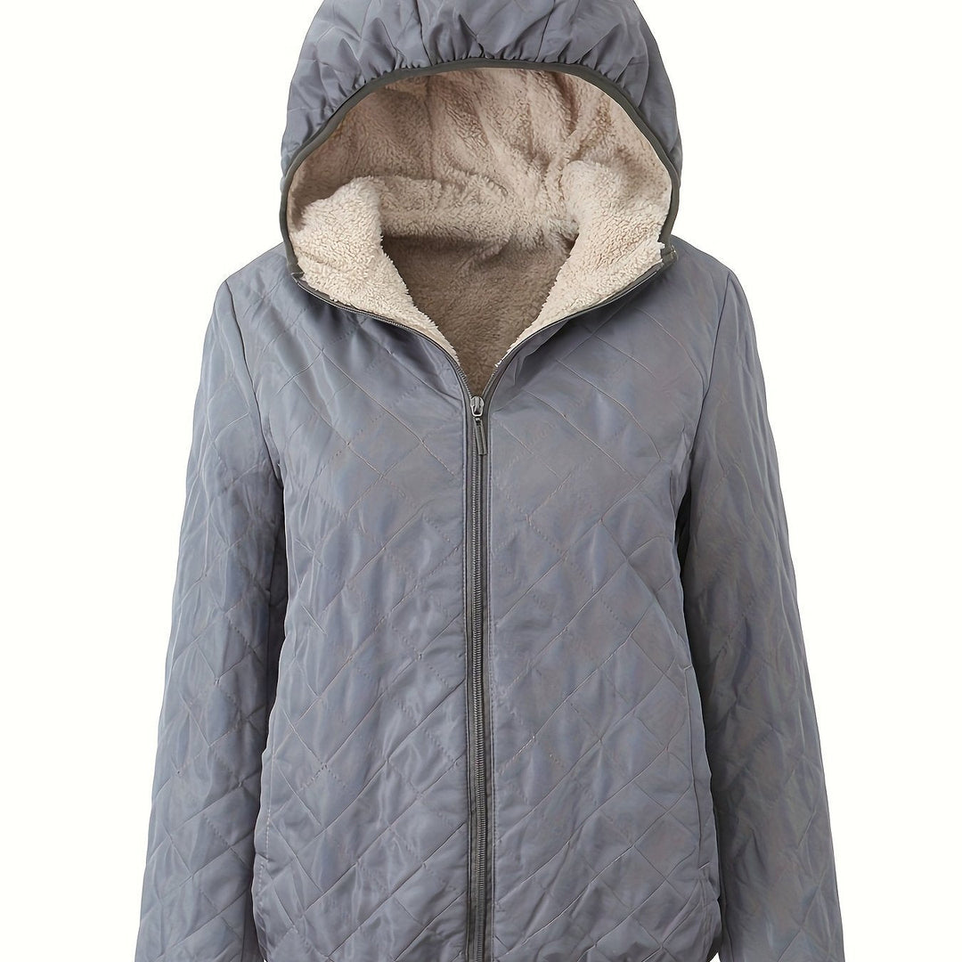 Drune | Steppjacke mit Kapuze und Reißverschluss
