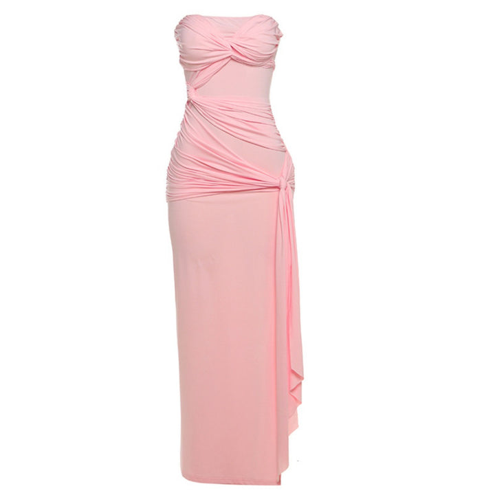 Drune | Rückenfreies Röhrentop-Kleid mit Seitenschlitz