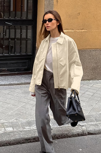 Drune | Passform Khaki Baumwolljacke