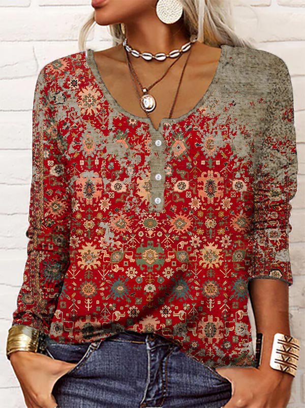 Drune | Eleganter Pullover mit Aztekenmuster