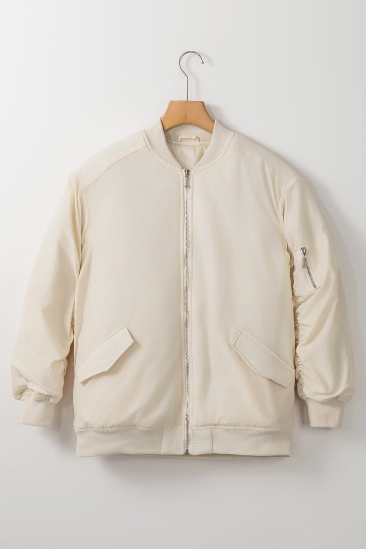 Drune | Bomberjacke - Satin-Finish - Leichte Schicht - Lässiger Streetstyle