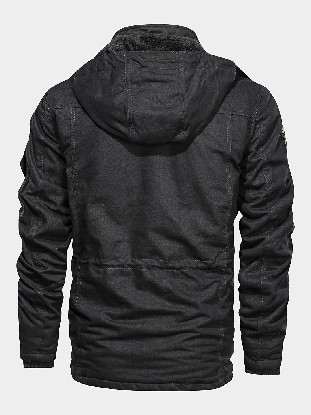 Drune | Warme Fleece Kapuzen-Cargo-Outdoorjacke Für Herren - Perfekt für Outdoor-Aktivitäten