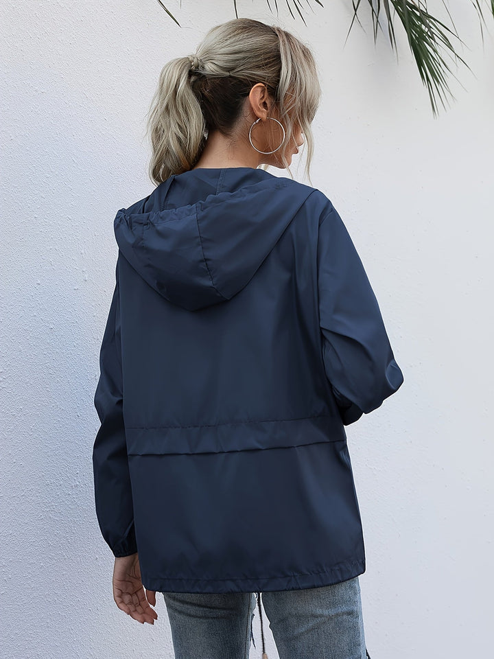 Drune | Einfarbige Windjacke mit Langen Ärmeln