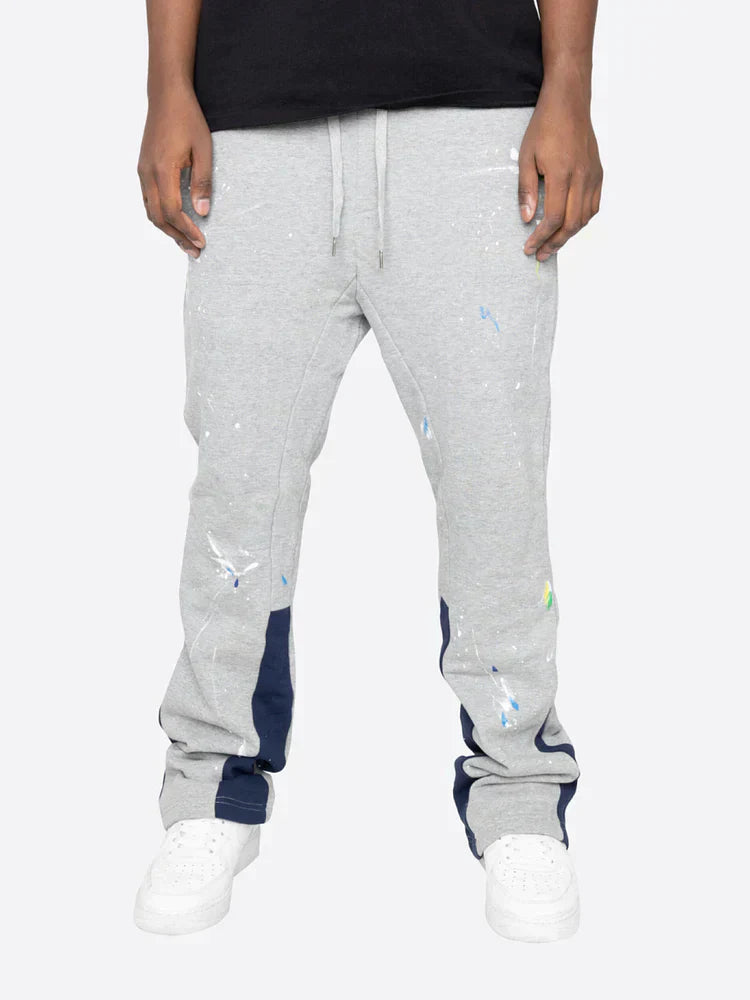 Drune | Farbspritzer Flare Sweatpants