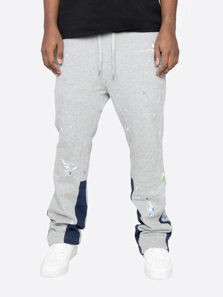 Drune | Farbspritzer Flare Sweatpants