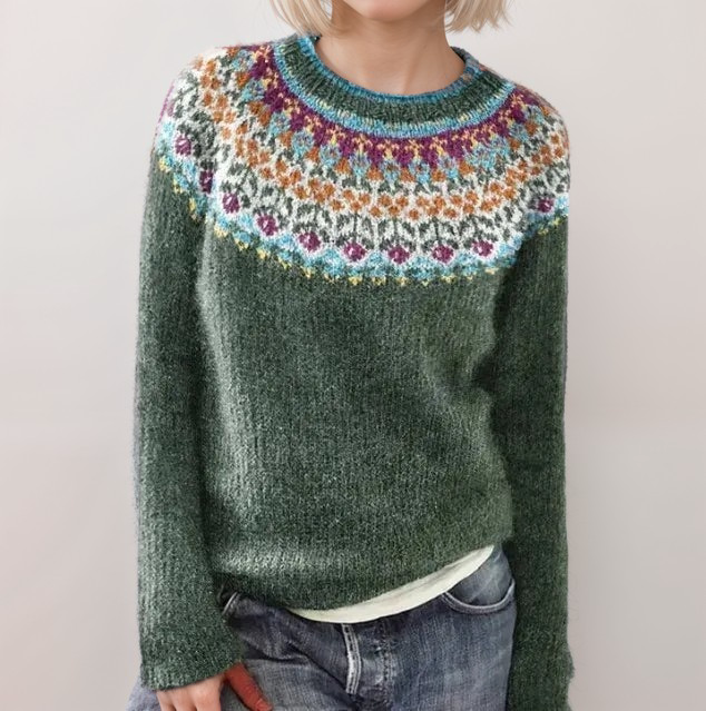Drune | Nordisk Strickpullover Weiche Wollmischung Gemütliche Eleganz