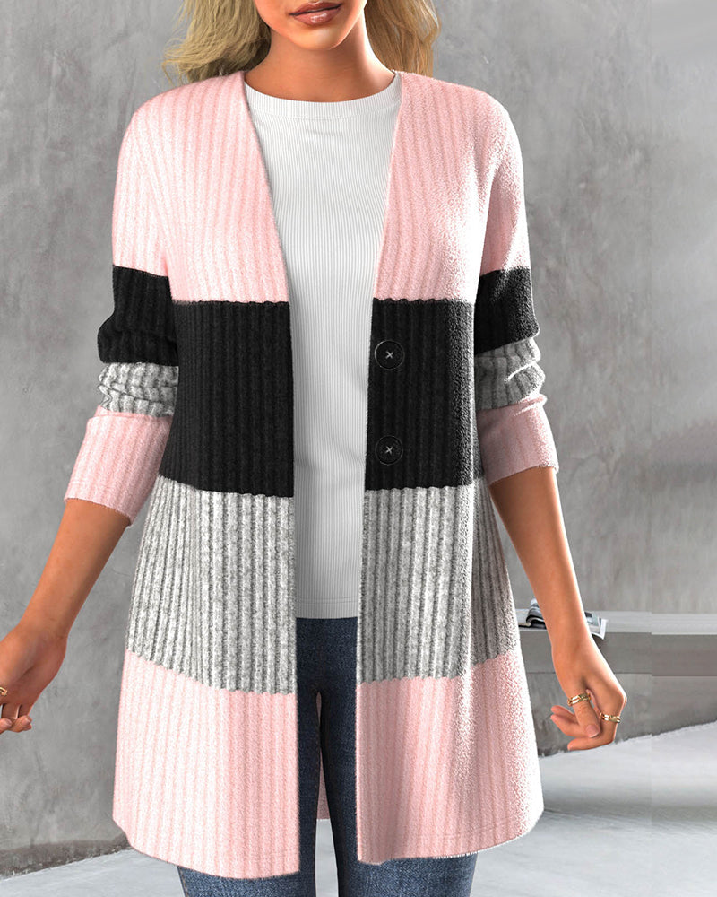 Drune | Lockere Jacke mit Farbblocks