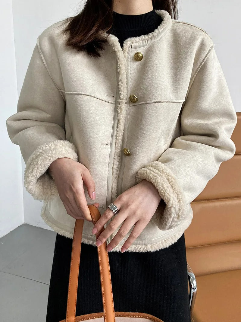 Drune | Eleganter Plüschmantel