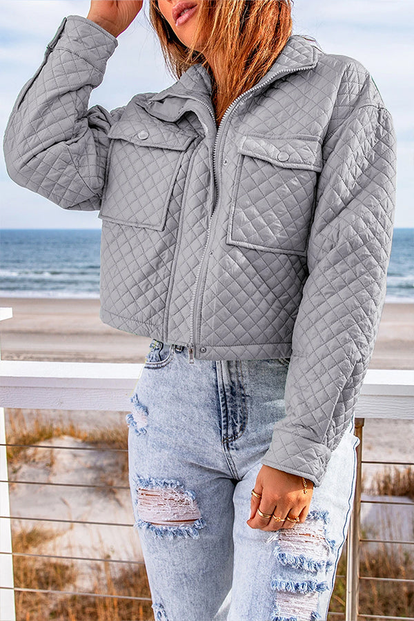 Drune | Steppjacke mit Taschen und Reißverschluss