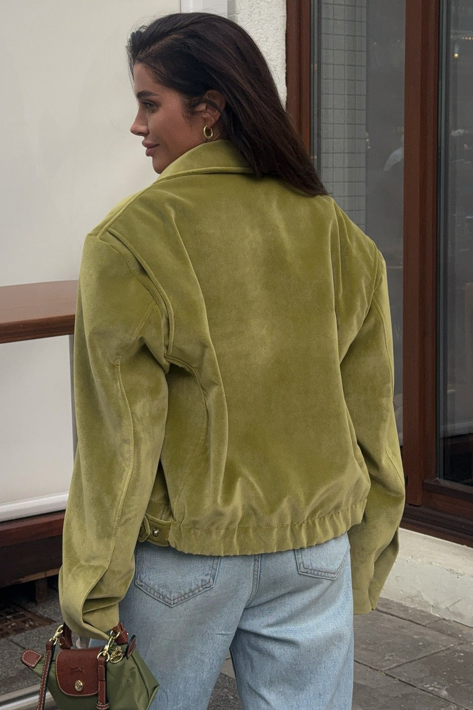 Drune | Velours Kragenjacke