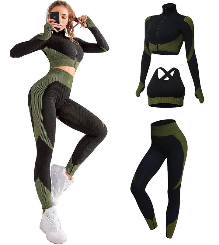 Drune | Nahtloses Aktivsport-Set (3-Teilig)