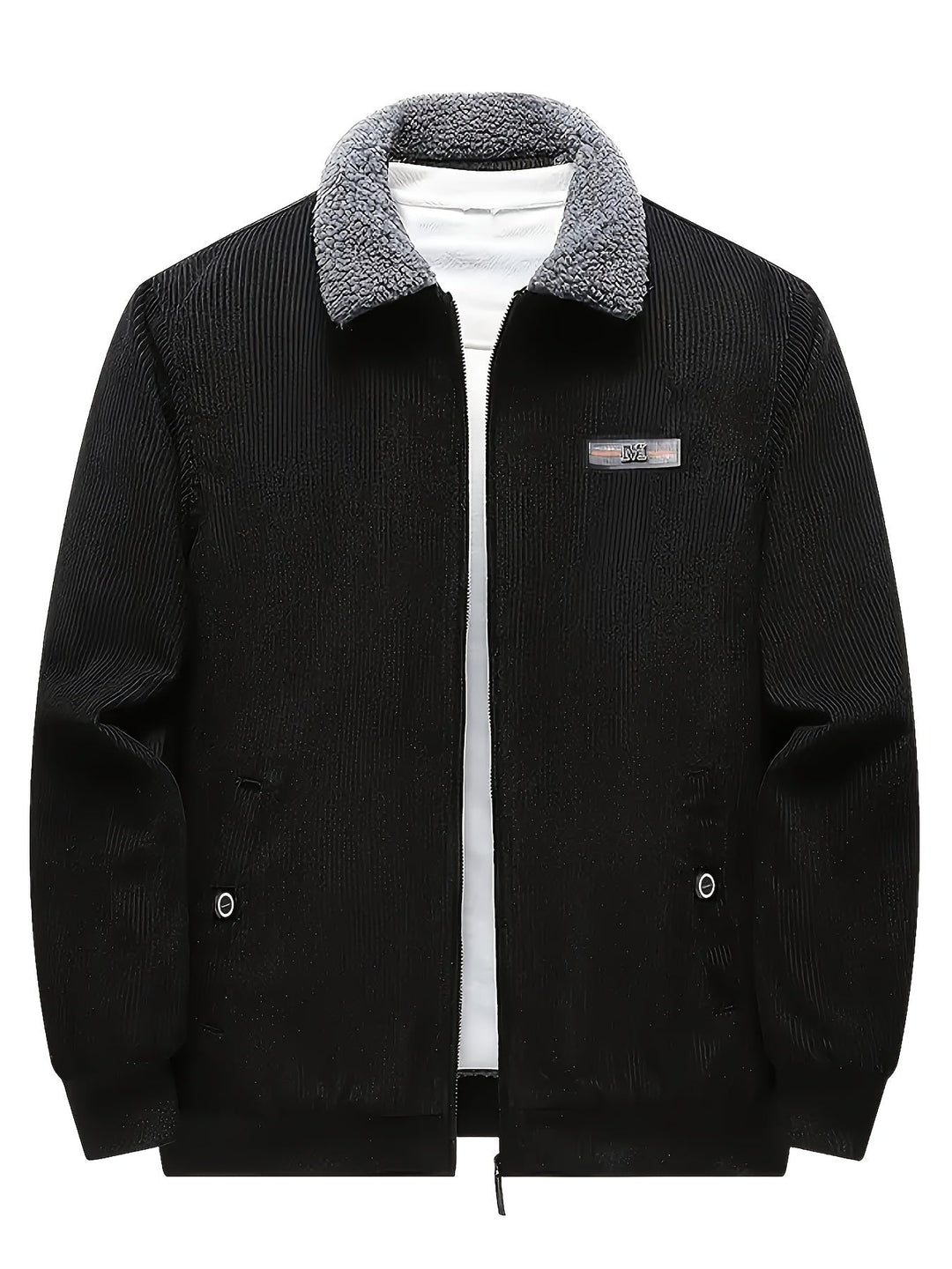 Drune |  Mit Etikett Patch Fleece Gefütterte Winterjacke Für Herren - Ideal für Winter