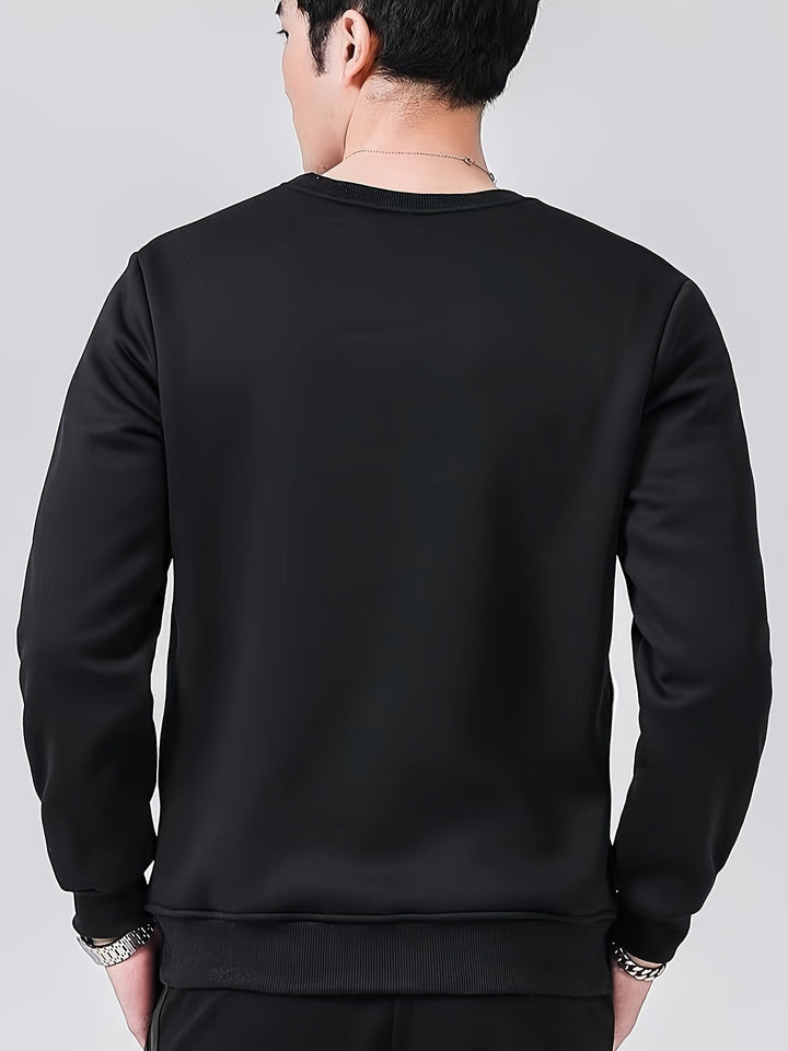Drune | einfarbiger Baumwolle Sweatshirt für Männer - Perfekt für den Alltag