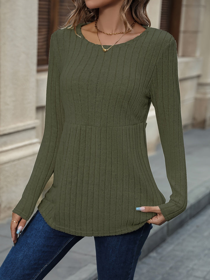 Drune | Chic und Bequemer Rippstrickpullover