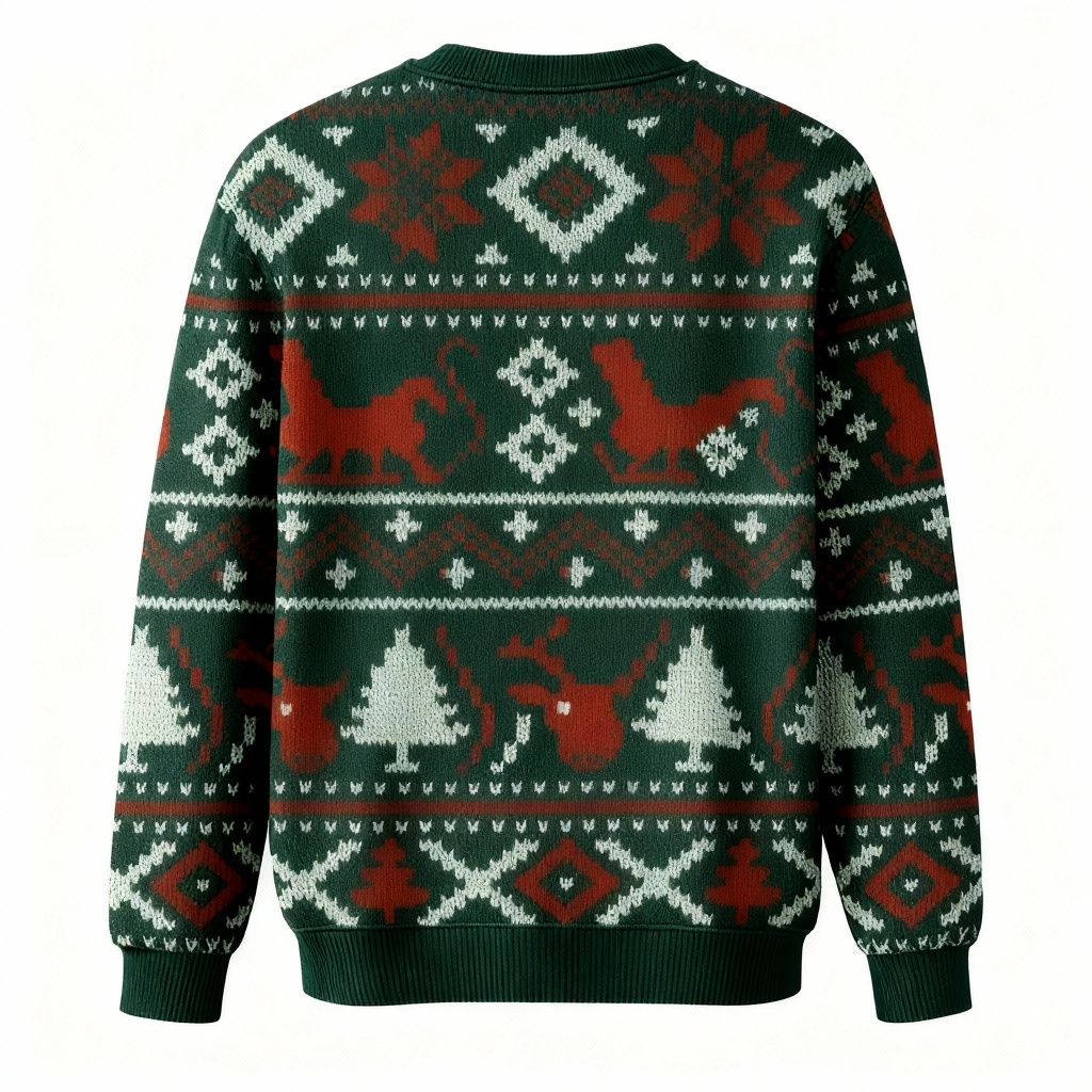 Drune | Weichester Unisex Lustiger Weihnachtsmann Weihnachts-Pullover - Hässlicher Feiertags-Party-Jumper