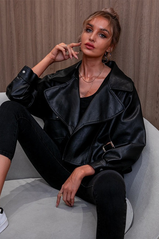 Drune | Leder Langarmjacke