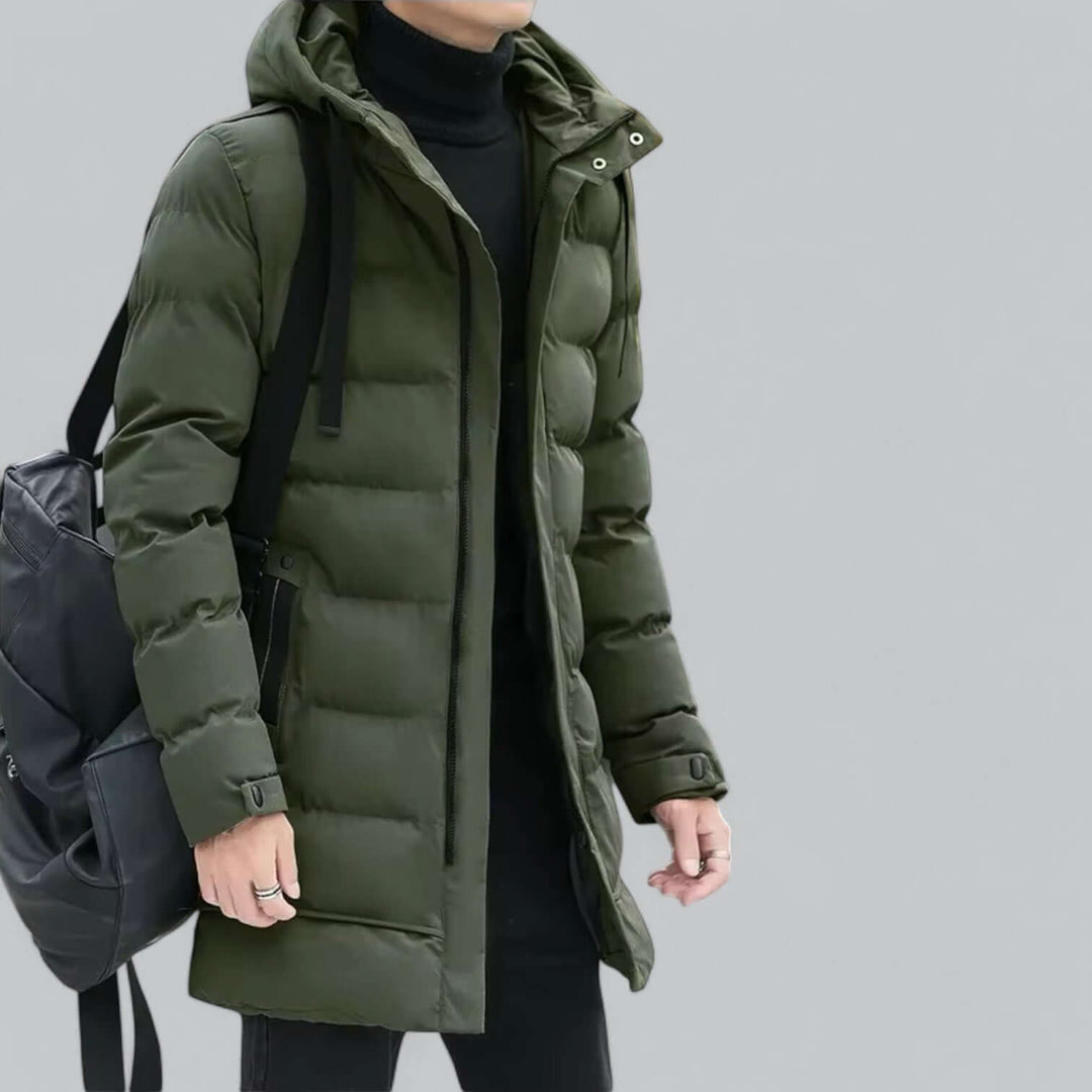 Drune | Lang geschnittene gepolsterte Winter Parka Jacke