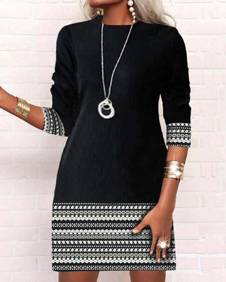 Drune | Patchwork Print Kleid