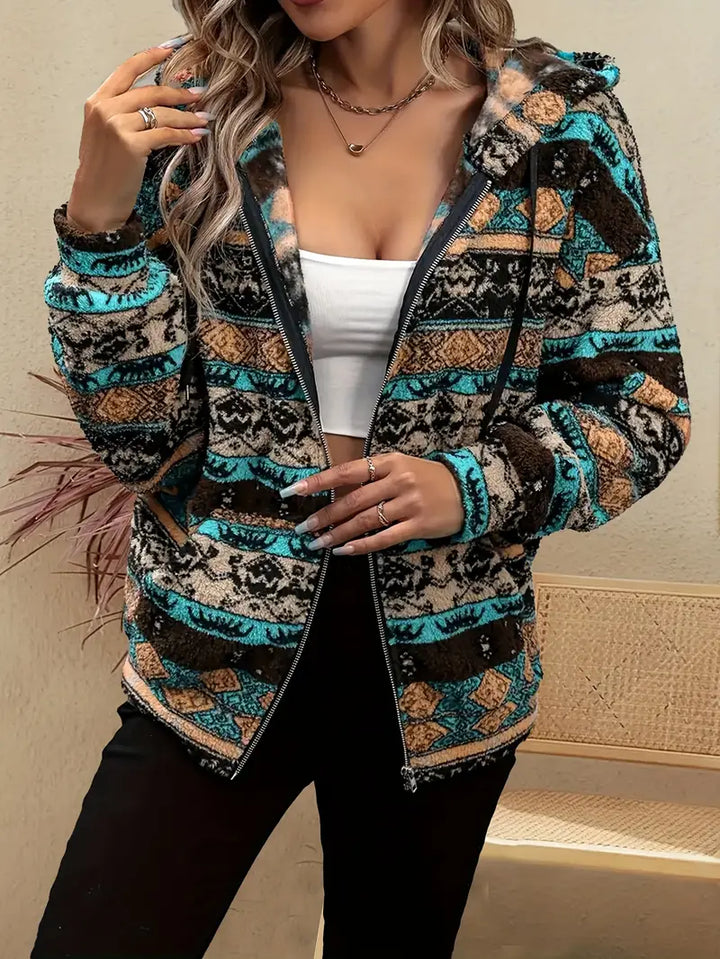 Drune | Kapuzenjacke mit Reißverschluss und Kordelzug