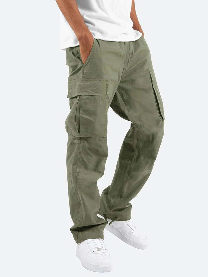 Drune | Bequeme Herren Arbeitsbekleidungs Hose Mit Verstellbarem Bund Und Vielen Taschen